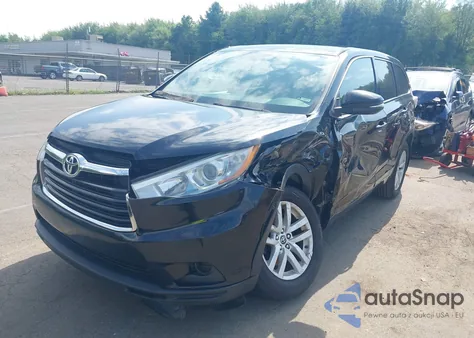 2016 Toyota Highlander Le V6 z USA, uszkodzony, nr VIN 5TDBKRFH2GS350905